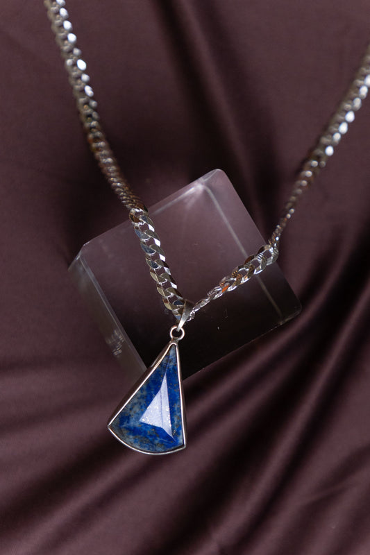 Lapis Lazuli gemstone Pendant encased in Silver