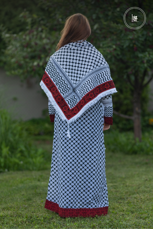 Tatreez Kufiya Abaya & Premium Tatreez Kufiya