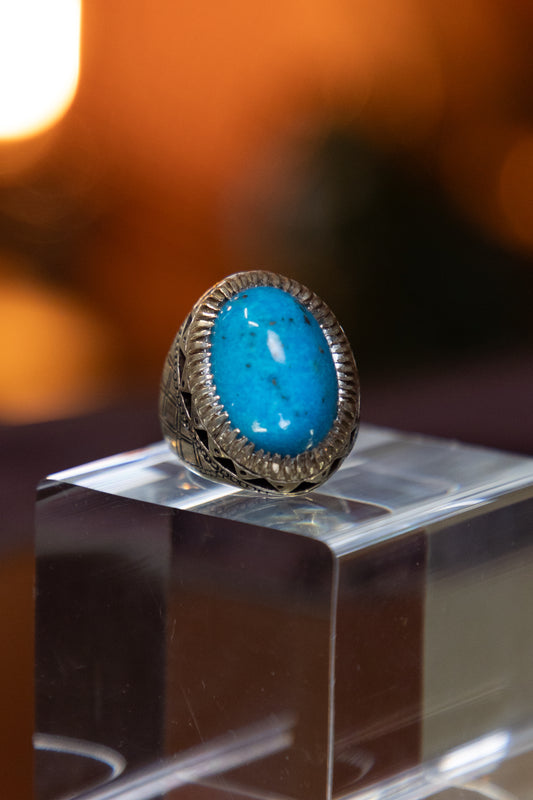 Kermani Turquoise Silver Ring