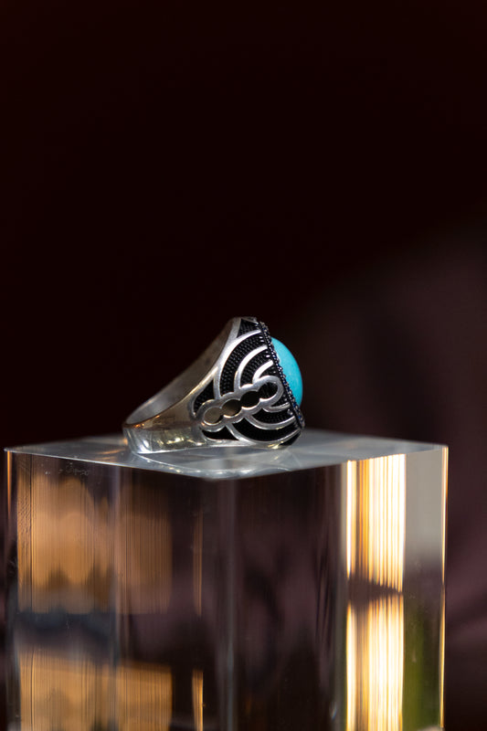 Kermani Turquoise Silver Ring
