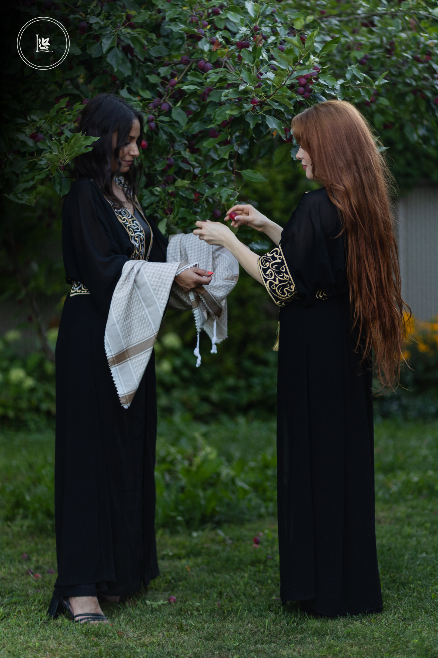 Calligraphy Sheer Abaya