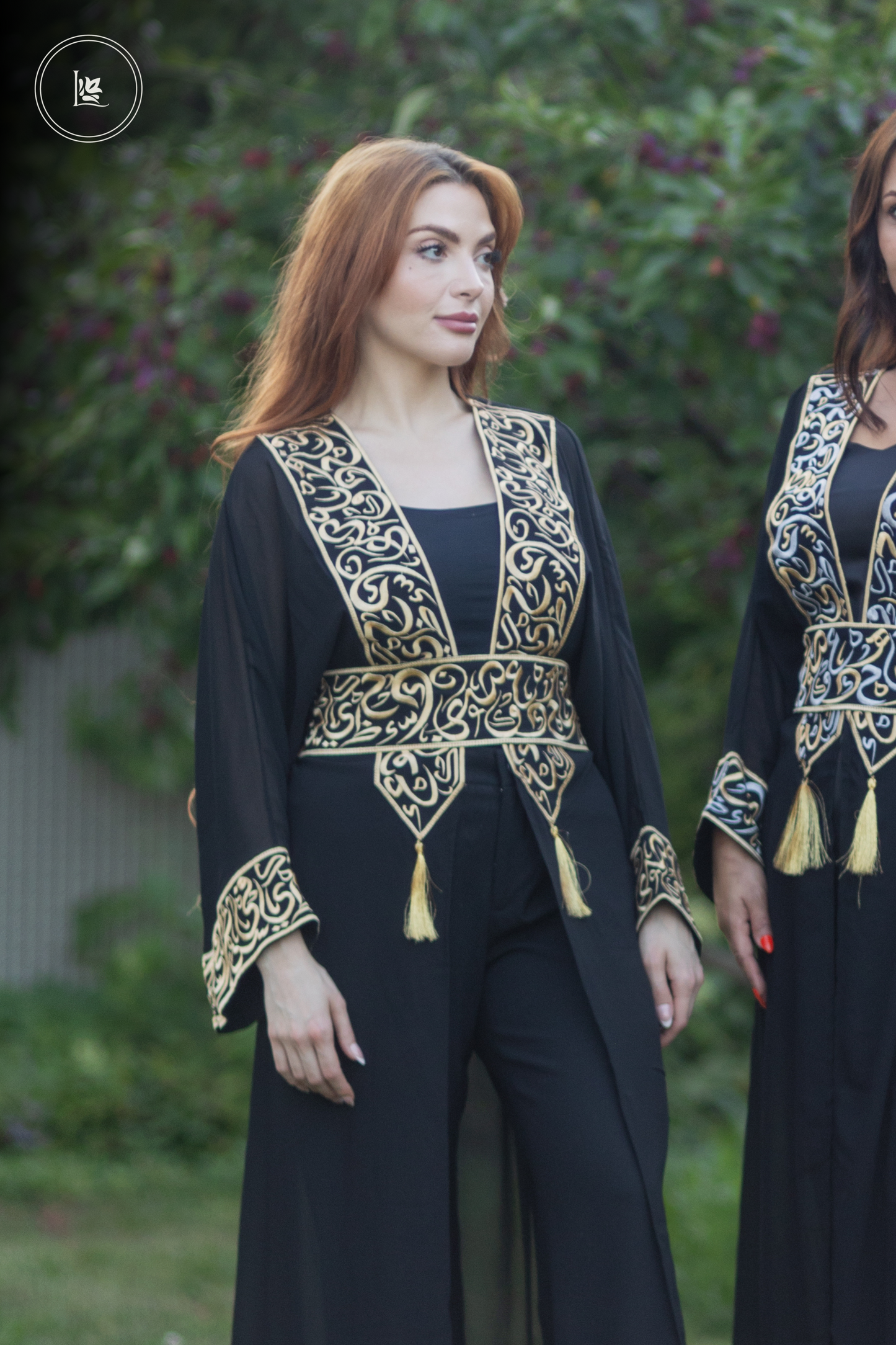 Calligraphy Sheer Abaya