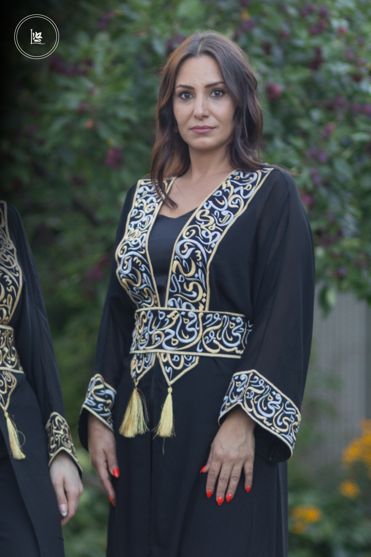 Calligraphy Sheer Abaya