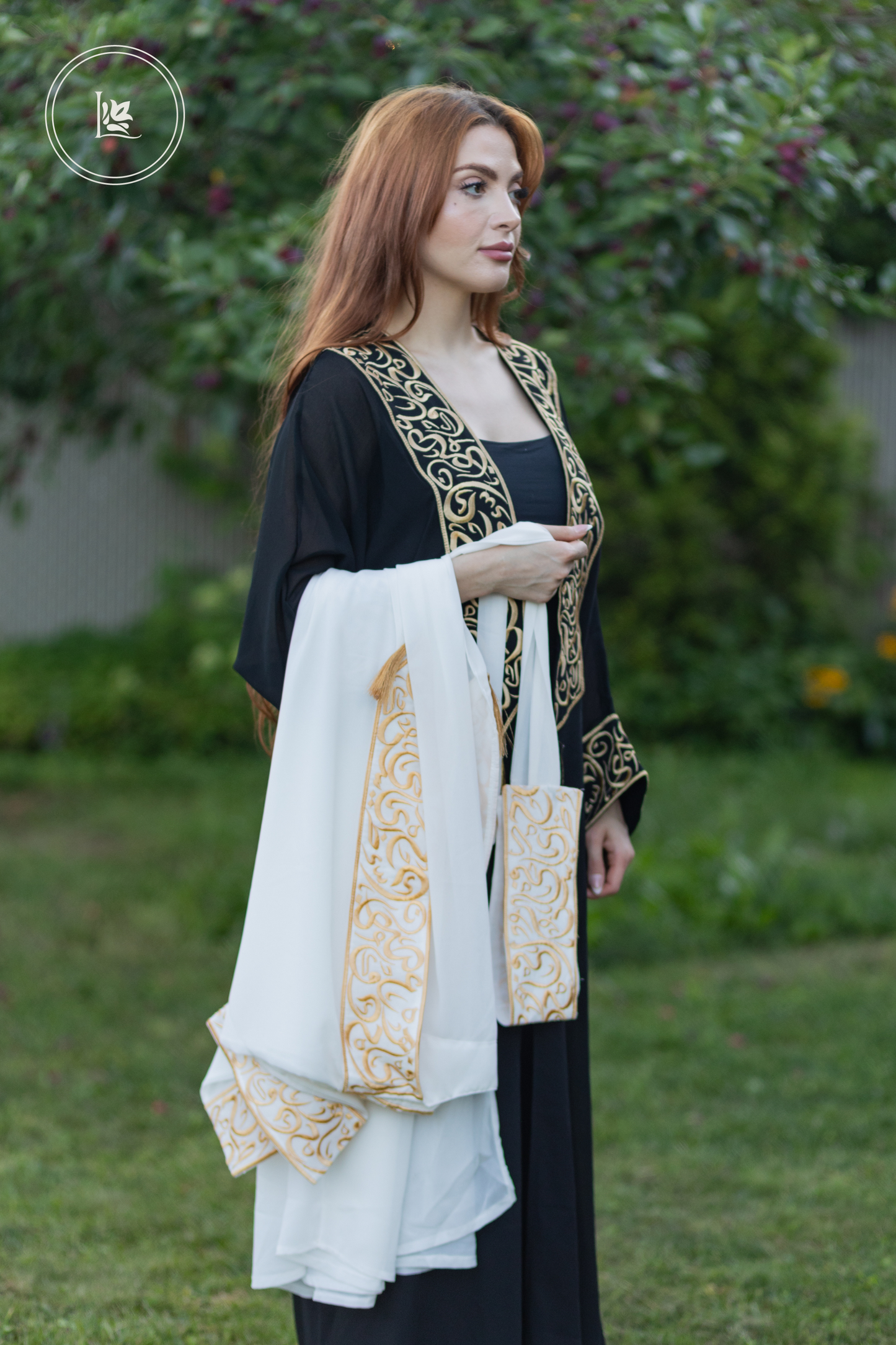 Calligraphy Sheer Abaya